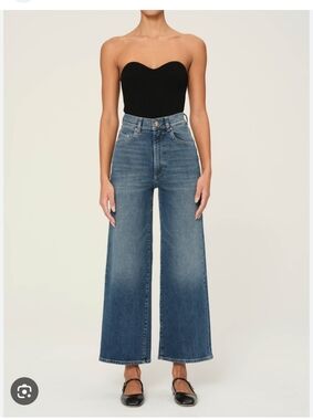 DL1961 Hepburn Wide Leg  Size 26 Jeans in Medium Blue Wash 27"inseam